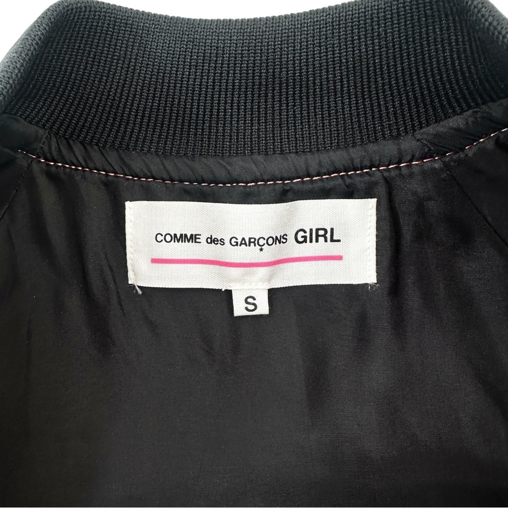 Comme Des Garcons Girl Red & Pink Enamel PVC Faux Patent Leather Bomber Jacket - Picture 11 of 14